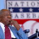 Hank Aaron attends the Hall of Fame Induction Ceremony at National Baseball Hall of Fame on July 26, 2015 in Cooperstown, New York. Craig Biggio, Pedro Martinez,Randy Johnson and John Smoltz were inducted in this year’s class.